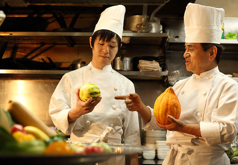 シェフと野菜ソムリエ